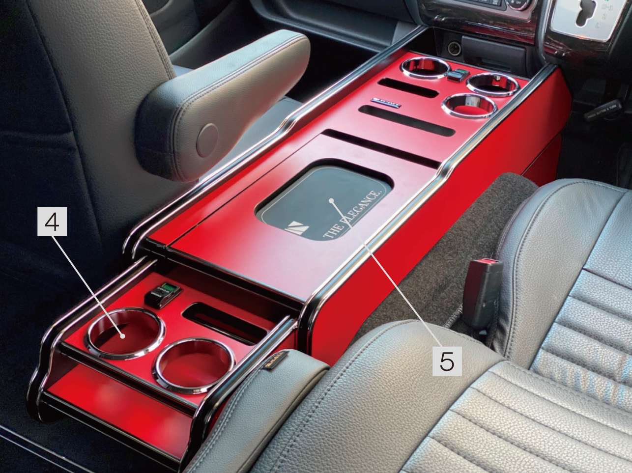 Interior CupHolder 200系ハイエース　レガンス　インテリアセンターコンソールボックス