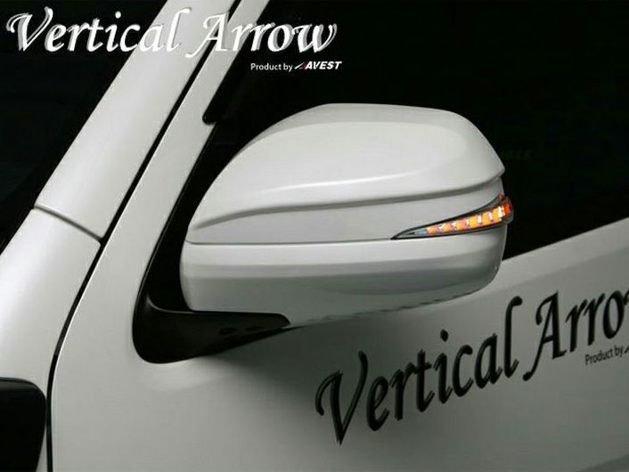 【64%OFF!】 ハイエース 200系 6型用 流れるドアミラー ウインカー レンズ AVEST VerticalArrow オプションランプブルーｘ塗装カラ
