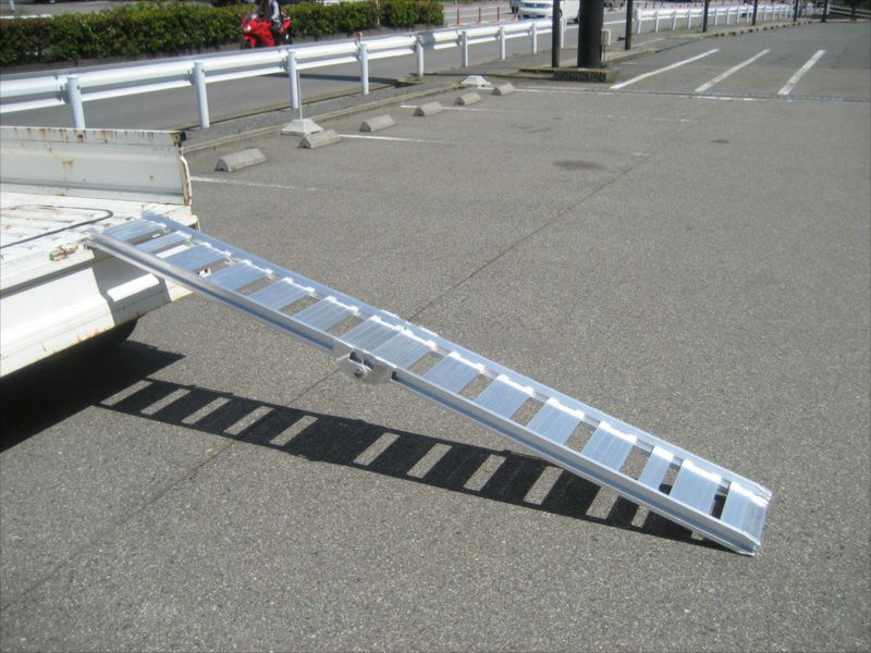 エトスデザイン アルミラダーレール 2.2m 折りたたみ ワイド