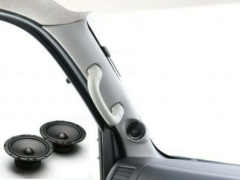 200系ハイエース 1BOXNETWORK Aピラーフロントスピーカーフルセット  