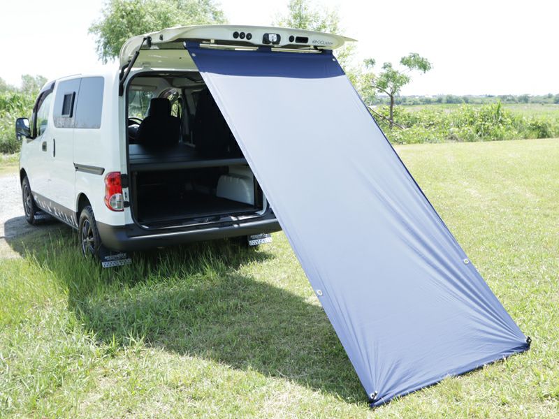 NV200バネット ESバックドアタープ ブルー ESリアパイプラックセット 