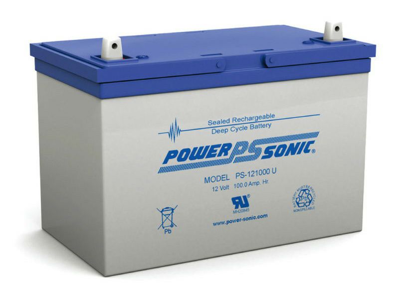 PowerSonic 薄型ディープサイクルバッテリー PGFT12V-180FR(190Ah