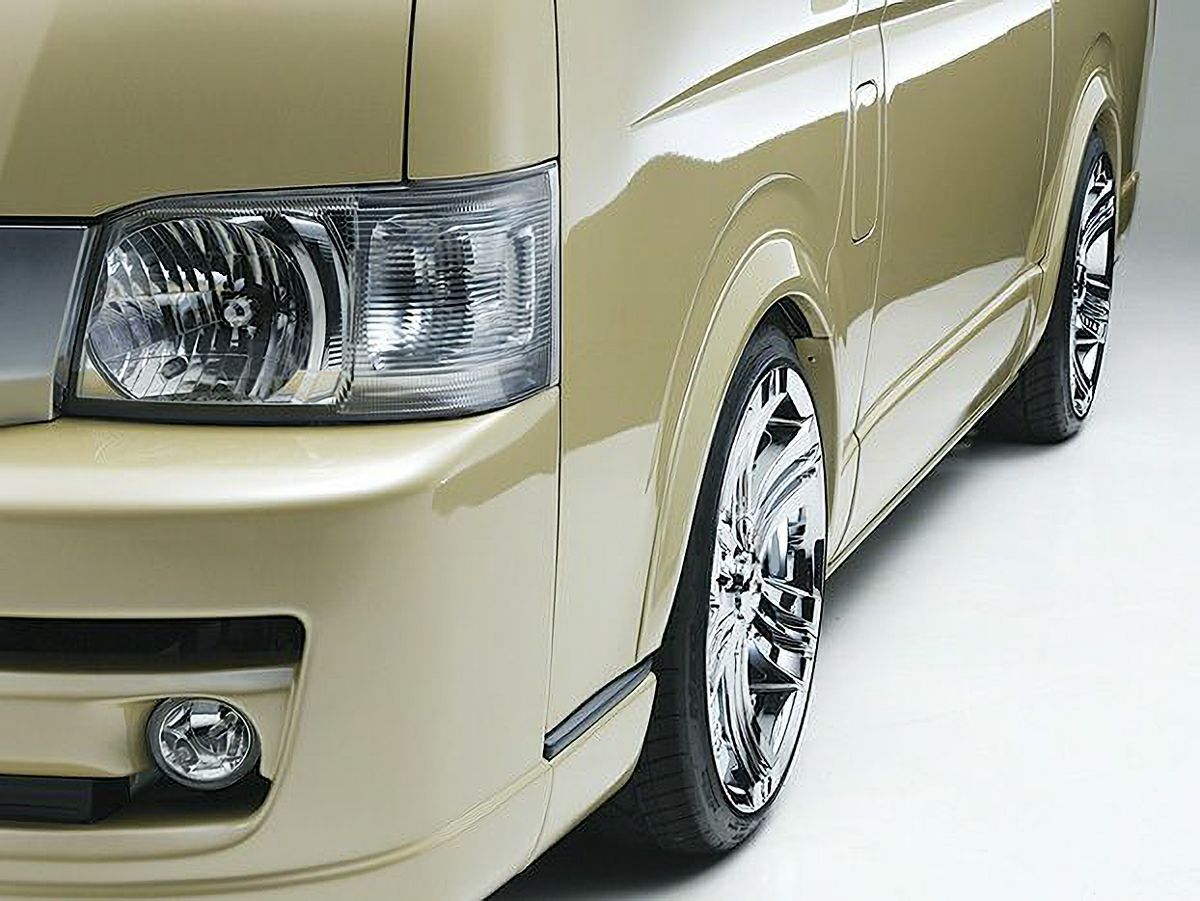 200系ハイエース BOXYSTYLE プレミアムオーバーフェンダー 未塗装 