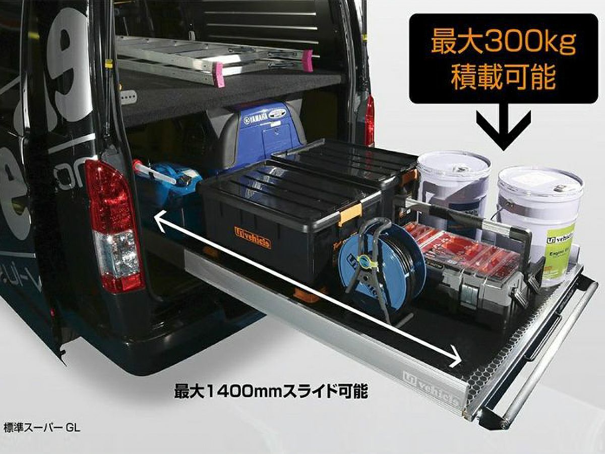 200系ハイエース S-GLワイドボディ ユーアイビークル スライドフロア 