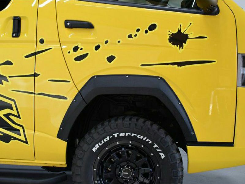 200系ハイエース ESSEX EXTREMEオーバーフェンダー（25mm） シボ