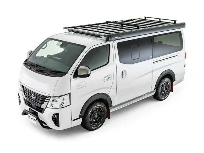 日産純正 最大荷重100kキャラバン NV350 ルーフラック アルミキャリア